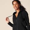 imageAmazon Essentials womens Fleece FullZip Hoodie Available in Plus SizeBlack