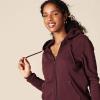 imageAmazon Essentials womens Fleece FullZip Hoodie Available in Plus SizeBurgundy