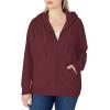 imageAmazon Essentials womens Fleece FullZip Hoodie Available in Plus SizeBurgundy