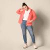 imageAmazon Essentials womens Fleece FullZip Hoodie Available in Plus SizeCoral Pink