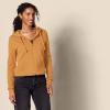 imageAmazon Essentials womens Fleece FullZip Hoodie Available in Plus SizeDark Camel