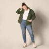 imageAmazon Essentials womens Fleece FullZip Hoodie Available in Plus SizeDark Olive