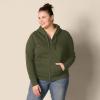 imageAmazon Essentials womens Fleece FullZip Hoodie Available in Plus SizeDark Olive