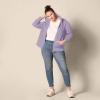 imageAmazon Essentials womens Fleece FullZip Hoodie Available in Plus SizeGrape