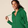 imageAmazon Essentials womens Fleece FullZip Hoodie Available in Plus SizeGreen