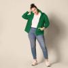 imageAmazon Essentials womens Fleece FullZip Hoodie Available in Plus SizeGreen