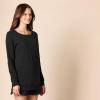 imageAmazon Essentials womens OpenNeck LooseFit Fleece Tunic SweatshirtBlack