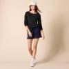 imageAmazon Essentials womens OpenNeck LooseFit Fleece Tunic SweatshirtBlack