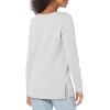 imageAmazon Essentials womens OpenNeck LooseFit Fleece Tunic SweatshirtLight Grey Heather