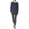 imageAmazon Essentials womens OpenNeck LooseFit Fleece Tunic SweatshirtNavy Heather