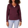 imageAmazon Essentials Womens ClassicFit LongSleeve VNeck Hooded Sweatshirt  Discontinued ColorsBurgundy