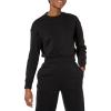 imageAmazon Essentials Womens Cropped Drop Shoulder Long Sleeve Sweatshirt Available in Plus SizeBlack