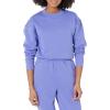 imageAmazon Essentials Womens Cropped Drop Shoulder Long Sleeve Sweatshirt Available in Plus SizePurple Blue
