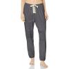imageAmazon Essentials Womens Drawstring Pajama Jogger Lounge Pants Lightweight Terry Plus SizeNavy Stripe
