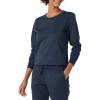 imageAmazon Essentials Womens Fleece Crewneck Long Sleeve Pullover Sweatshirt Available in Plus SizeNavy Cheetah