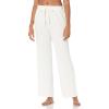 imageAmazon Essentials Womens Lightweight Lounge Terry Pajama Pant with DrawstringLight Grey Heather