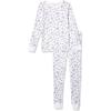imageAmazon Essentials Womens SlimFit Cotton Waffle Knit LongSleeve Thermal Pajama SetWhite Floral