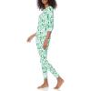 imageAmazon Essentials Womens SnugFit Cotton Sleepwear Pajama Set Available in Plus SizeEggshell White  Festive Tree