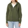 imageAmazon Essentials womens Fleece FullZip Hoodie Available in Plus SizeDark Olive