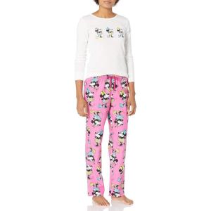 imageAmazon Essentials Disney  Marvel  Star Wars Womens Flannel Pajama Sleep Sets2piece 100 Minnie
