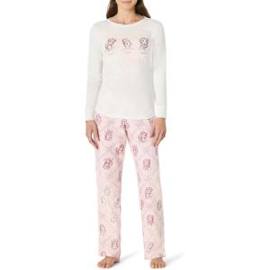 imageAmazon Essentials Disney  Marvel  Star Wars Womens Flannel Pajama Sleep SetsPrincess Dreams