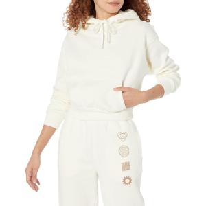 imageAmazon Essentials Womens Crop Pullover Hoodie Sweatshirt with Kangaroo Pocket Available in Plus SizeEggshell White