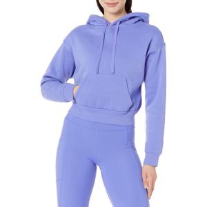 imageAmazon Essentials Womens Crop Pullover Hoodie Sweatshirt with Kangaroo Pocket Available in Plus SizePurple Blue