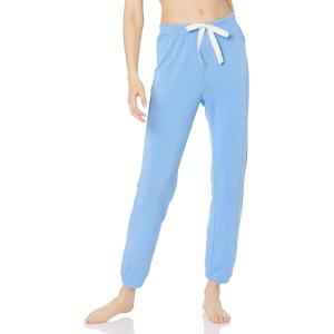 imageAmazon Essentials Womens Drawstring Pajama Jogger Lounge Pants Lightweight Terry Plus SizeBlue