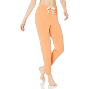 imageAmazon Essentials Womens Drawstring Pajama Jogger Lounge Pants Lightweight Terry Plus SizeCoral Orange