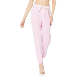 imageAmazon Essentials Womens Drawstring Pajama Jogger Lounge Pants Lightweight Terry Plus SizeLight Pink