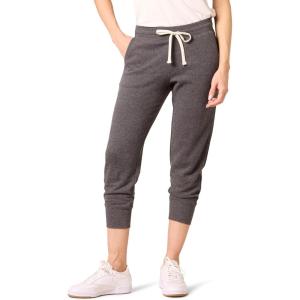 imageAmazon Essentials Womens Fleece Capri Jogger Sweatpants with Drawstring Pull OnCharcoal Heather