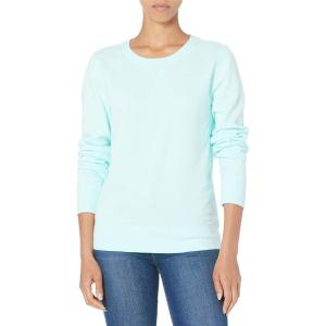 imageAmazon Essentials Womens Fleece Crewneck Long Sleeve Pullover Sweatshirt Available in Plus SizeAqua Blue