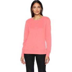 imageAmazon Essentials Womens Fleece Crewneck Long Sleeve Pullover Sweatshirt Available in Plus SizeCoral Pink