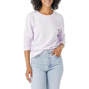imageAmazon Essentials Womens Fleece Crewneck Long Sleeve Pullover Sweatshirt Available in Plus SizeLilac