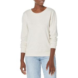 imageAmazon Essentials Womens Fleece Crewneck Long Sleeve Pullover Sweatshirt Available in Plus SizeOatmeal Heather