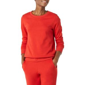 imageAmazon Essentials Womens Fleece Crewneck Long Sleeve Pullover Sweatshirt Available in Plus SizeRed