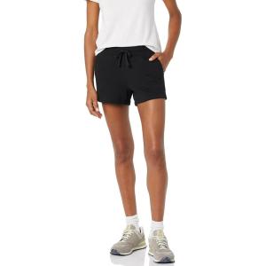 imageAmazon Essentials Womens Fleece Drawstring Sweat Shorts with PocketsBlack