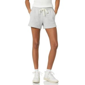 imageAmazon Essentials Womens Fleece Drawstring Sweat Shorts with PocketsLight Grey Heather