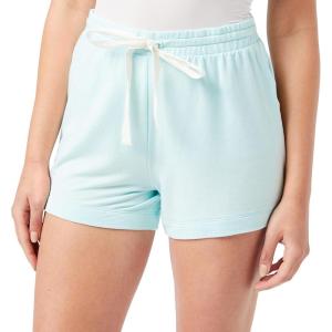 imageAmazon Essentials Womens Lightweight Breathable Lounge Terry Pajama Shorts with Elastic Waist DrawstringAqua Blue