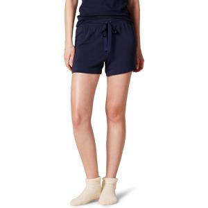 imageAmazon Essentials Womens Lightweight Breathable Lounge Terry Pajama Shorts with Elastic Waist DrawstringNavy