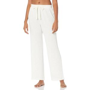 imageAmazon Essentials Womens Lightweight Lounge Terry Pajama Pant with DrawstringLight Grey Heather