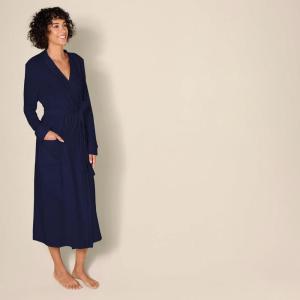 imageAmazon Essentials Womens Lightweight Waffle FullLength Bath Robe with Pockets Available in Plus Size Navy XLarge