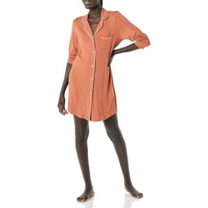 imageAmazon Essentials Womens Piped Nightshirt Available in Plus SizeCaramel
