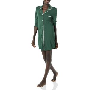imageAmazon Essentials Womens Piped Nightshirt Available in Plus SizeForest Green