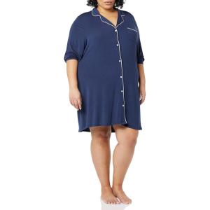 imageAmazon Essentials Womens Piped Nightshirt Available in Plus SizeNavy