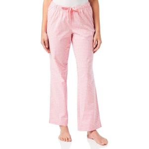 imageAmazon Essentials Womens Poplin Pajama Pants with Drawstring Elastic WaistLight Pink Gingham