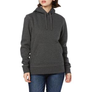 imageAmazon Essentials Womens RegularFit Brushed Back Fleece Pullover Hoodie Available in Plus SizeCharcoal Heather