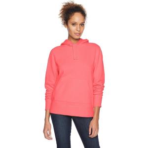 imageAmazon Essentials Womens RegularFit Brushed Back Fleece Pullover Hoodie Available in Plus SizeCoral Pink