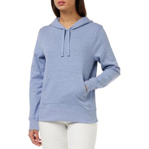 imageAmazon Essentials Womens RegularFit Brushed Back Fleece Pullover Hoodie Available in Plus SizeIndigo Blue Heather