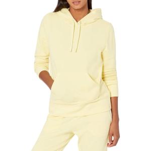 imageAmazon Essentials Womens RegularFit Brushed Back Fleece Pullover Hoodie Available in Plus SizeLight Yellow